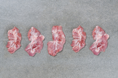 5 Stück Kachelfleisch frisch vom Aktivstall-Schwein